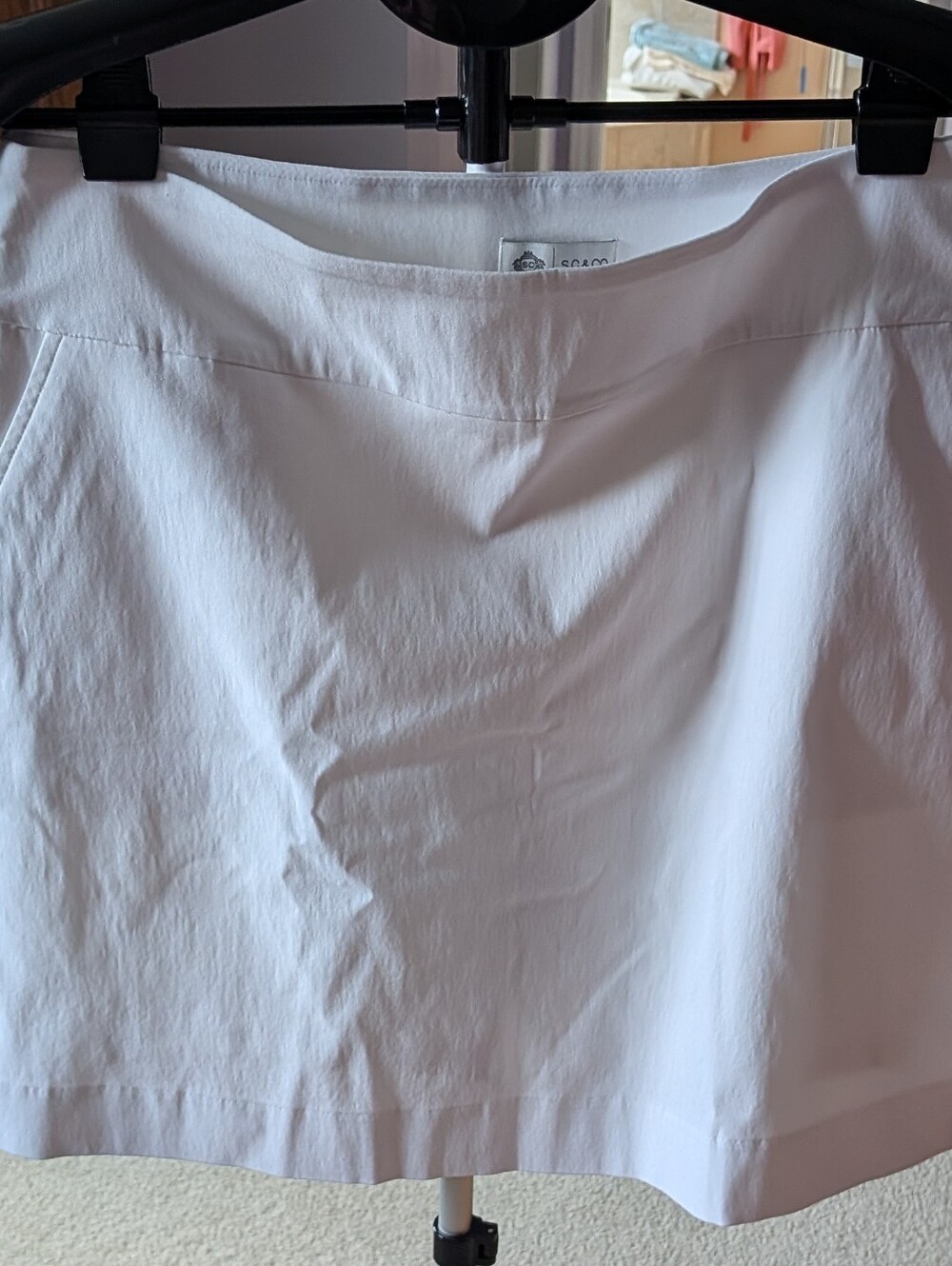 White A-Line Skort